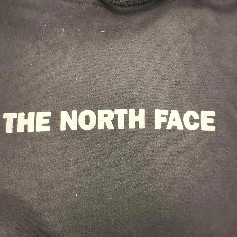 The North Face Mens Black‎ Logo Pullover Hoodie Sweatshirt XL Cotton Blend #365